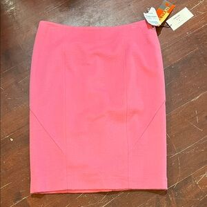 Pink Tartan Vibrant Pink Pencil Skirt